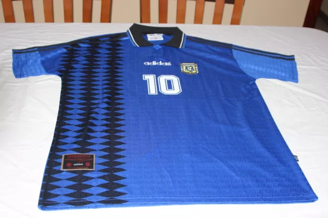 T-Shirt Auswahl Argentinade USA 94 Adidas Größe L Nummer Nr 10 Maradona