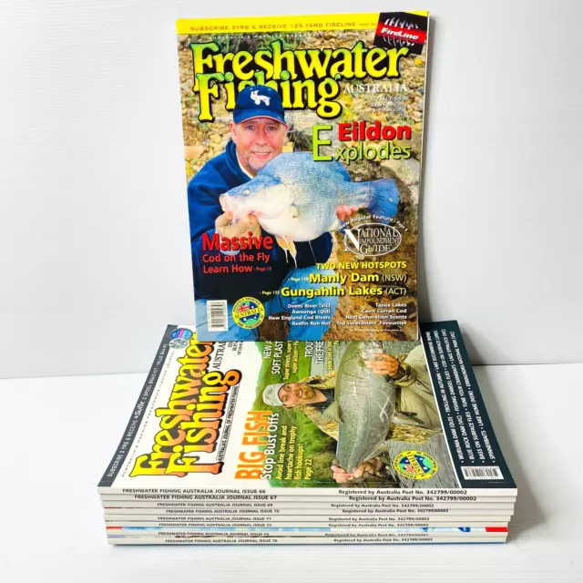 10 X FRESHWATER Fishing Australia Magazines early Issues 3, b/w 65 - 76 Bulk  Lot $27.99 - PicClick AU