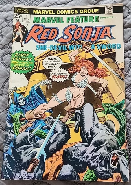 MARVEL FEATURE PRESENTS RED SONJA #1 Marvel Comics She-Devil With A Sword Bronze