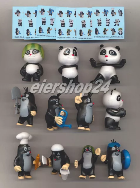 Kompletter Satz kidsworld PANDA & LITTLE MOLE von Dairy4Fun inkl. 11 BPZ