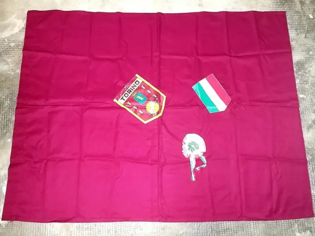 Bandiera TORINO Calcio Anni 60 Flag Drapeau No Ultras Toro 100x130 Vintage