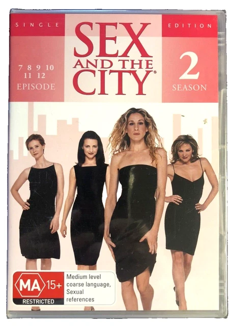 Sex And The City - 2 Singles DVD Season 2 : Episodes 7 - 18 Region 4 New Sealed 2