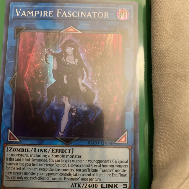 Yugioh! Vampire Fascinator - BACH-EN048 - Super Rare - 1st Edition Near Mint, En