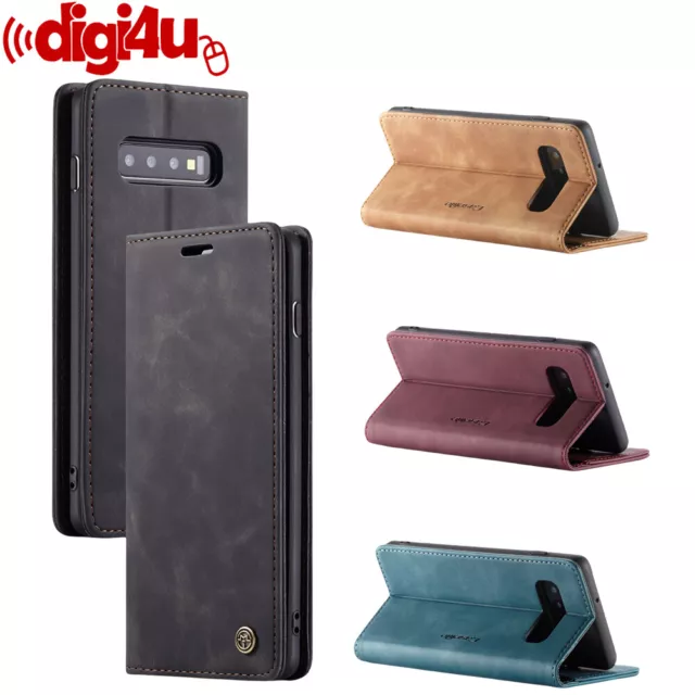 For Samsung Galaxy S10 S10e S10+ Plus Leather Flip Stand Cover Wallet Case