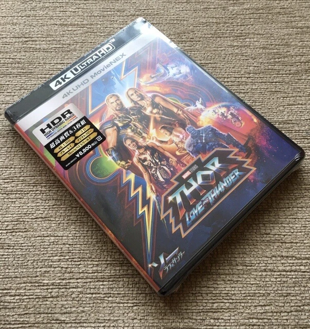 THOR LOVE AND Thunder 3D+4K+2D, Japanese Blu Ray, Region Free, New & Sealed EUR 75,34 PicClick IT