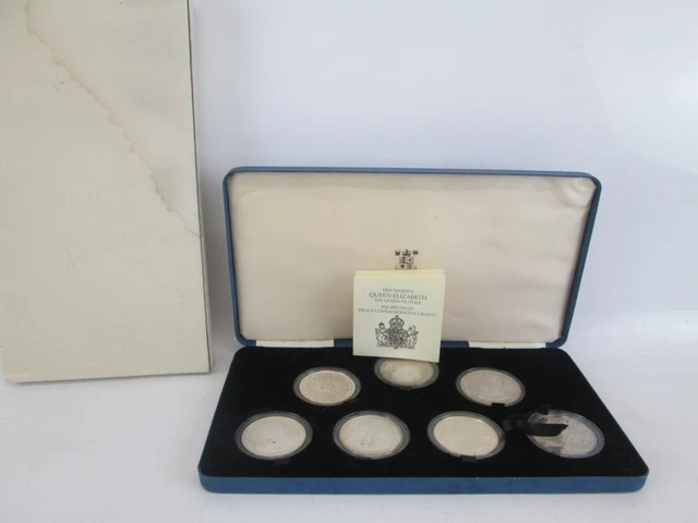 Royal Mint Queen Mother 80th Birthday Proof Commemorative Crown Coins Collection