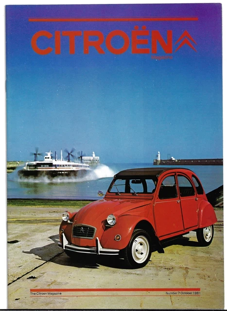 CITROEN MAGAZINE NO7 October 1981 UK Market Brochure CX DS SM GSA 2CV