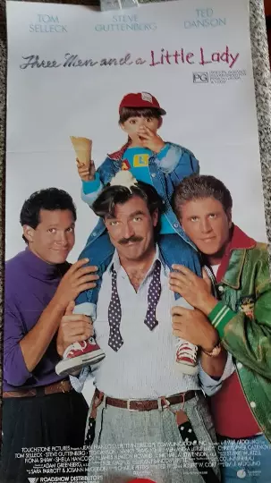 Three Men and a Little Lady movie poster + Three Men and a Baby article/photos