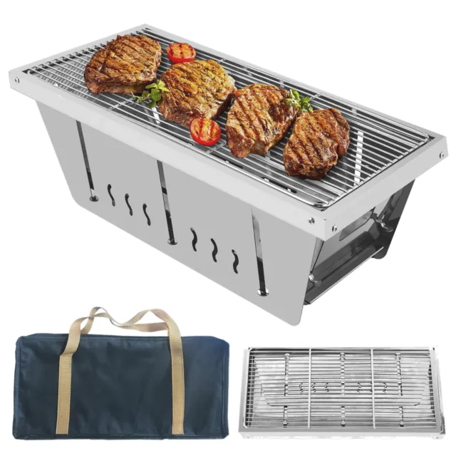 Martin 14,000 BTU Portable Small Tabletop Outdoor Propane Bbq Gas Grill  with Support Legs and Grease Pan - Multicolored