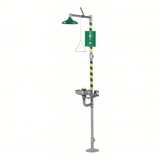 Haws 8300-8309 Axion Shower And Eyewash Station, Floor Mount, 4Hrw9, New!