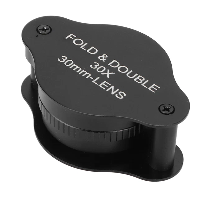 30X Loupe Lentille En Verre Optique Complète Petite Loupe Matériau Acrylique