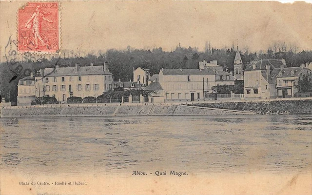 Cpa 94 Ablon Quai Magne