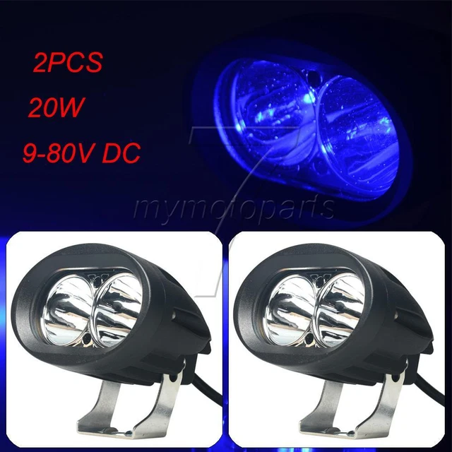 2pcs Blue LED Forklift Truck Spotlight Pedestrian Warehouse Safety Warning Light