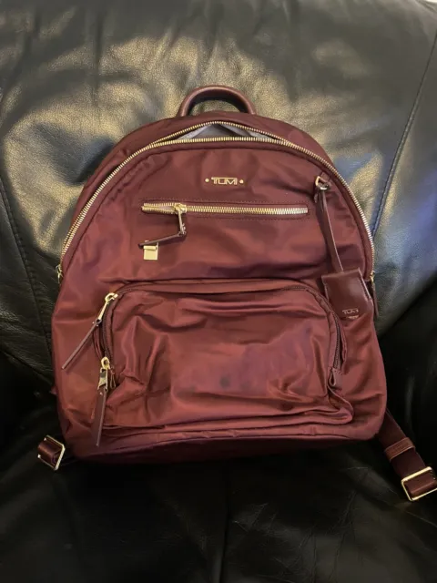 TUMI Voyageur Hilden Backpack – Beetroot color/ travel backpack