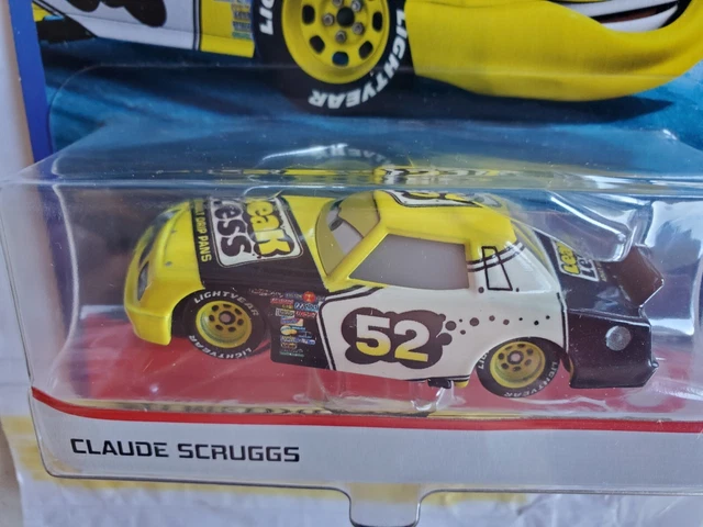DISNEY PIXAR CARS CLAUDE SCRUGGS LEAK LESS race car New Gen 2