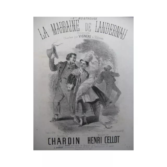 CELLOT Henri La Marraine de Landernau Chant Piano XIXe