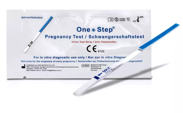 10 x Schwangerschaftstest One Step - Ultrafrühtest 10 miu/ml - Blitzversand