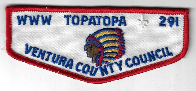OA 291 Topa Topa Twill Flap RED Bdr. Ventura County CA
