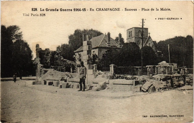 CPA in Champagne SUIPPES-Place de la Mairie (346392)