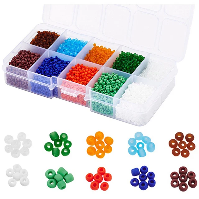 String Beads Craft Opaque Beads Bracelets Colorful Beads Glass Loose Beads