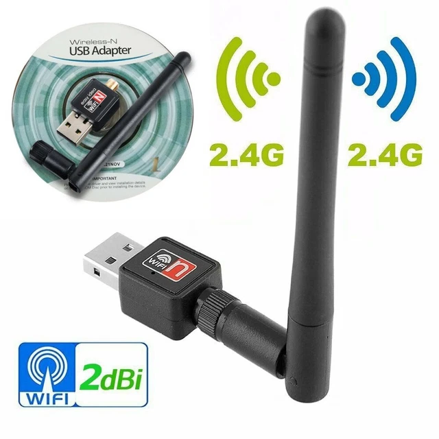 Receiver WiFi Adapter Mini USB Dongle Antenna Network Card