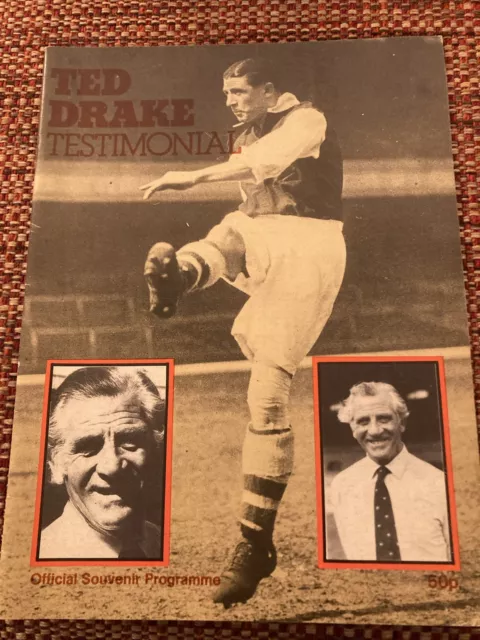 1979 Arsenal v Fulham Ted Drake Testimonial Football Programme.