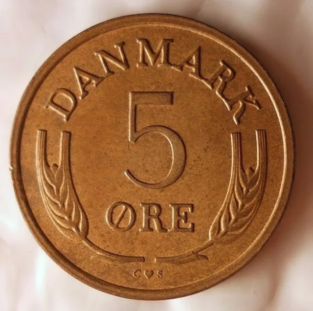 1971 Dänemark 5 Öre - Hochwertig Vintage Münze Dänemark Bin #3