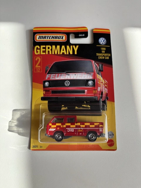 Miniature Matchbox 1:64 Volkswagen Transporter Crew Cab - Best Of Germany #2/12