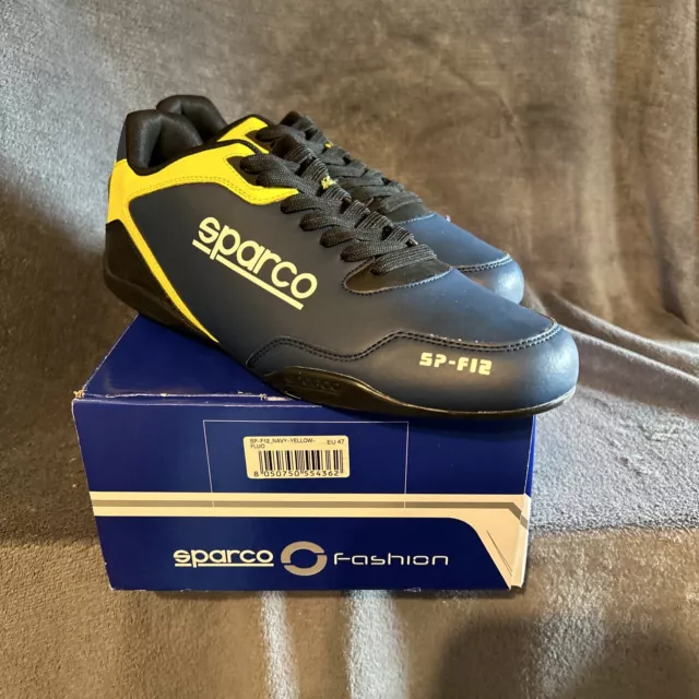 sparco schuhe FP-F12 Navy Yellow 47 Neu