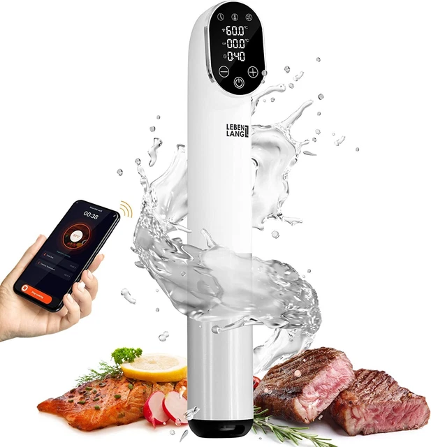 LEBENLANG Stick Sous Vide 1200W WiFi - Thermoplongeur Avec Application Et Minuteur