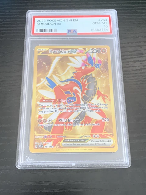 PSA 9 Pokémon TCG Koraidon ex Scarlet & Violet 254/198 Holo Hyper Rare -  Low POP