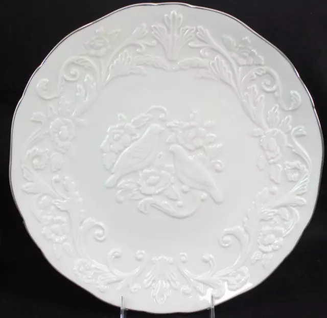 Lenox Porcelaine Mariage Promises Commémoration Plaque Platinum Bord
