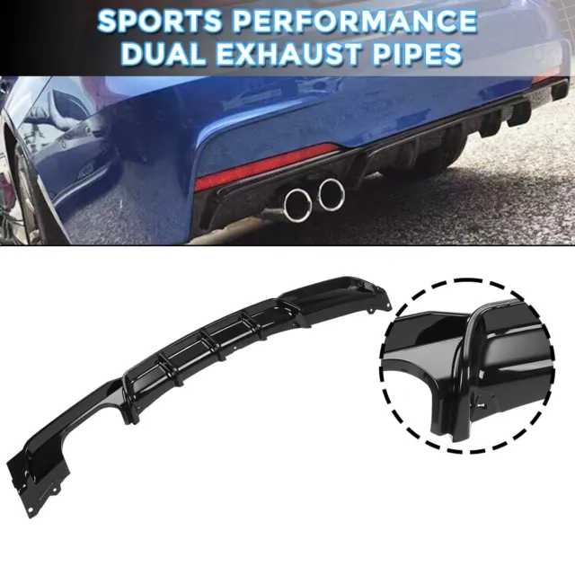 BMW F30 F31 3 Series Carbon Fibre Rear Diffuser with Dual Exhaust 12-19
