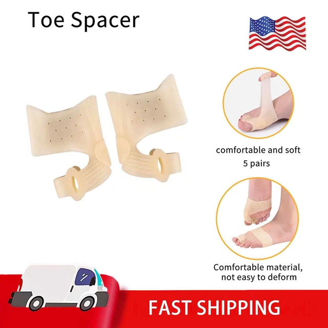 Women And Men Overlapping Feet Straightener Two Hole Durable Bunion Toe Spacers
