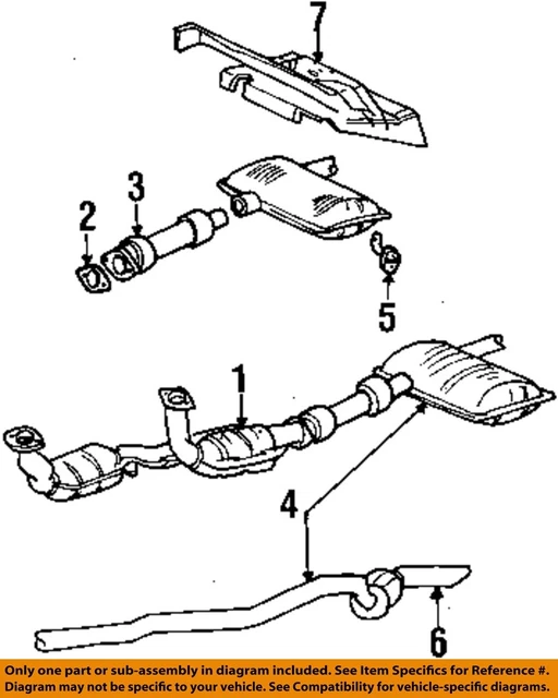 FORD OEM 90-07 Continental Exhaust System Exhaust Components-Gasket F3DZ5E241A