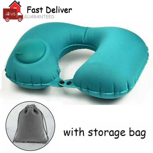 Portable Travel Air Pillow Cushion Neck Support U Shaped Aerated Light Weight