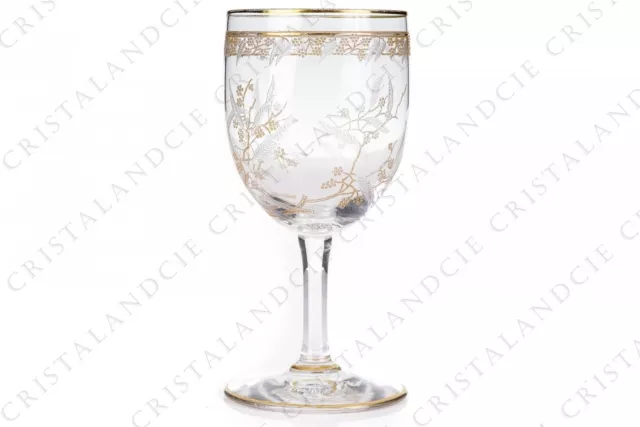 Verre à vin n°4 Mimosa or par Baccarat. Wine glass n°4 Mimosa or by Baccarat