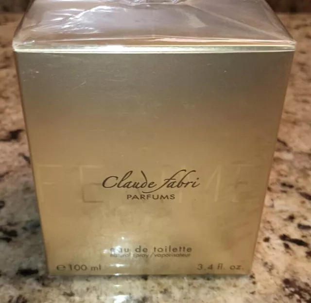 Vtg perfume  Designer CLAUDE FABRI Eau De Toilette Spray 100ml - Md Spain Sealed