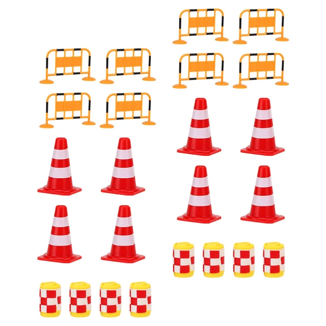 24 pz simulazione blocchi stradali giocattoli modelli cono educativo puzzle bambino