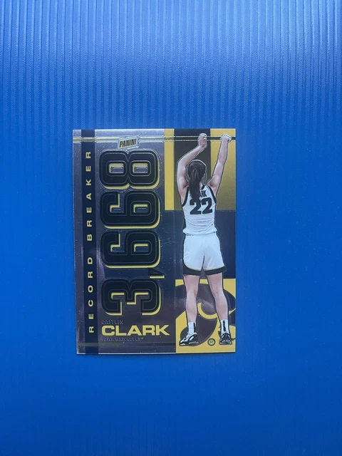 2024 PANINI CAITLIN Clark Collection Record Breaker Chrome Version Card ...
