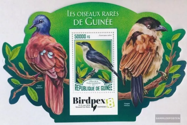 Guinea Block 2799 (kompl. Ausgabe) postfrisch 2017 Seltene Vögel