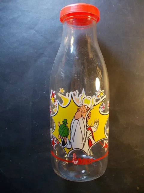 UDERZO GOSCINNY ASTERIX superbe bouteille 1 litre Panoramix 1990 Parc TBE rare !