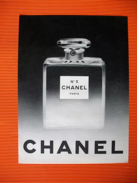 Publicite De Presse Chanel N° 5 Parfum Paris French Ad 1963