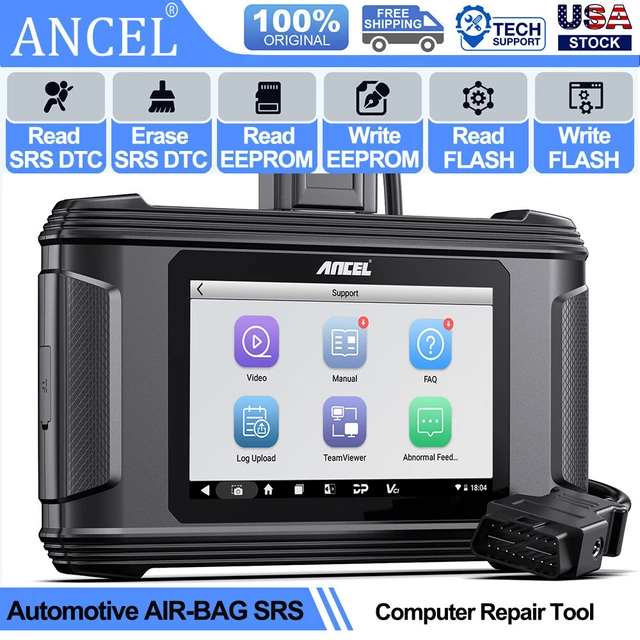 ANCEL AR500 OBD2 Scanner SRS Airbag Module Reset & Battery Reset Repair