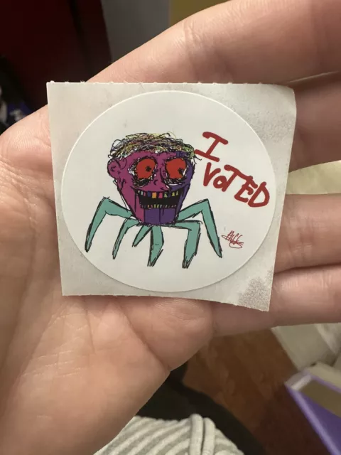 Viral 2022 Ulster County NY I Voted Sticker - Spider Contest Winner