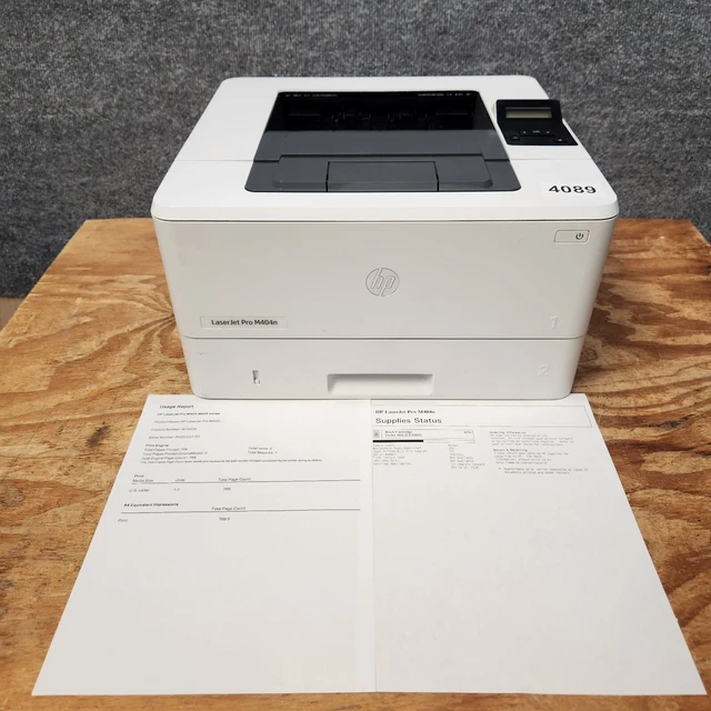 HP LASERJET PRO M404n Monochrome Printer 769 Page Count, 50 Toner
