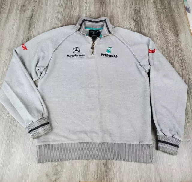 Mercedes GP Petronas F1 Team 1/4 Zip Jumper by Henri Lloyd - Size Large