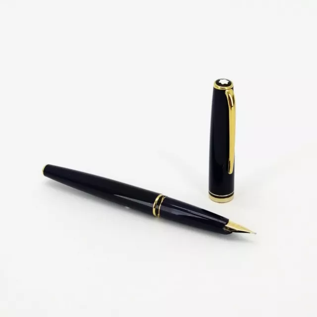 Stylo plume MONTBLANC Génération Résine bleu marine détails dorés