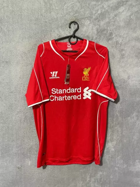 Liverpool Home football shirt 2014 - 2015 Jersey Warrior Polyester Mens Size L