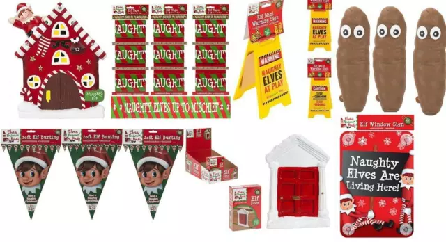 Naughty Elf Home Decoration Pack 15 Items, Accessories Props Elves Behavin Badly